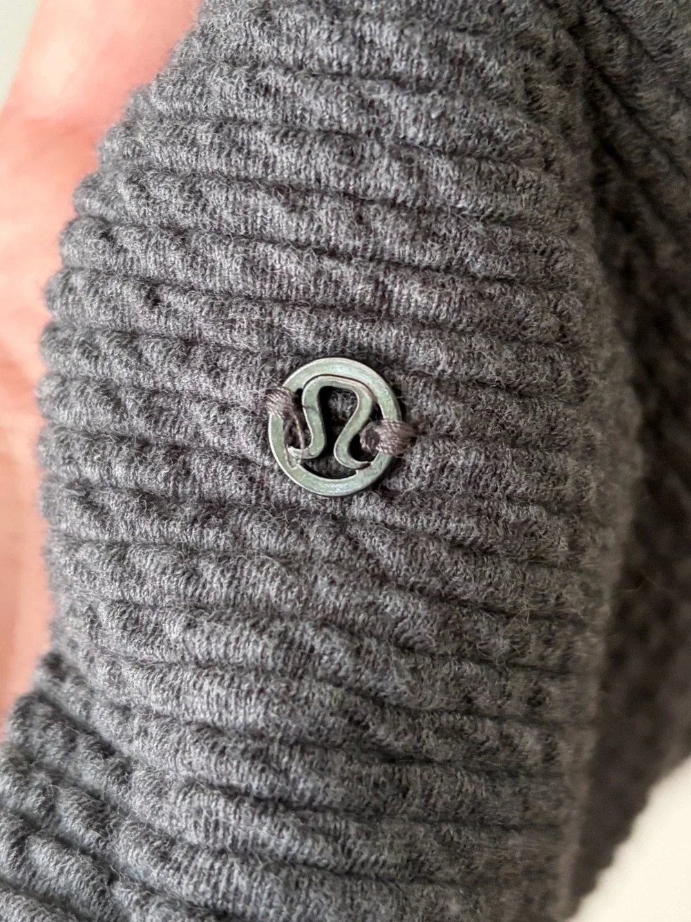 35. Size 6 LULULEMON Grey On Repeat Ribbed Dress